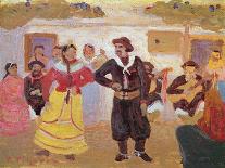 Gaucho Dance (Oil on Canvas)-Pedro Figari-Giclee Print