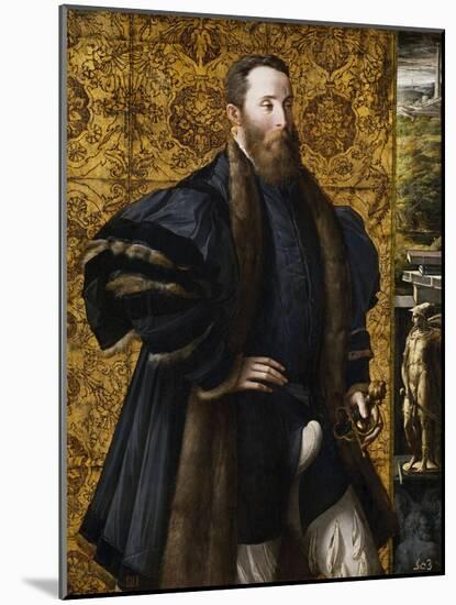 Pedro Maria Rossi, or Roscio, Count of San Segundo, 1535-1538-Parmigianino-Mounted Giclee Print
