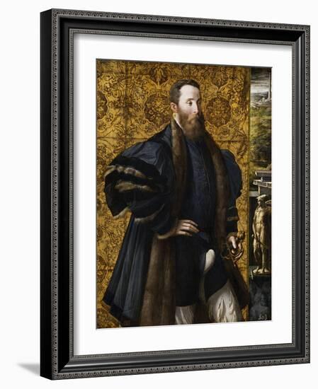 Pedro Maria Rossi, or Roscio, Count of San Segundo, 1535-1538-Parmigianino-Framed Giclee Print