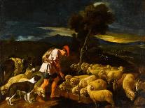 Jacob Watering Laban's Sheep before Peeled Branches, c.1612-1622-Pedro Orrente-Giclee Print