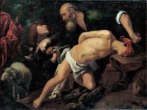 Le Sacrifice D'isaac - Peinture De Pedro Orrente (1588-1645), Huile Sur Toile, Vers 1615, 133,5X167-Pedro Orrente-Giclee Print