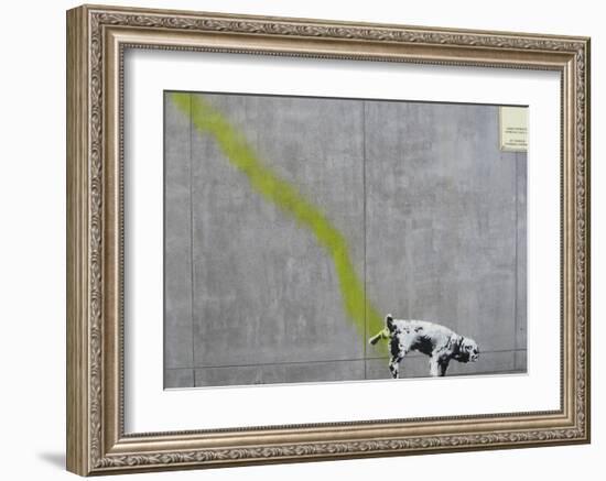 Pee-Banksy-Framed Giclee Print