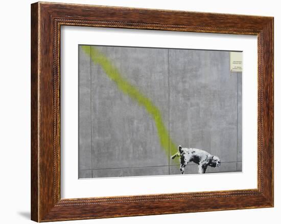 Pee-Banksy-Framed Giclee Print