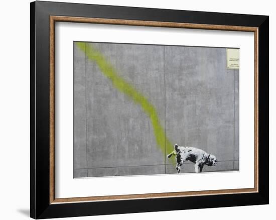 Pee-Banksy-Framed Giclee Print