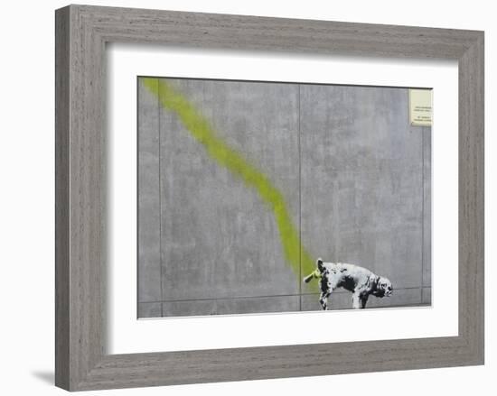 Pee-Banksy-Framed Giclee Print