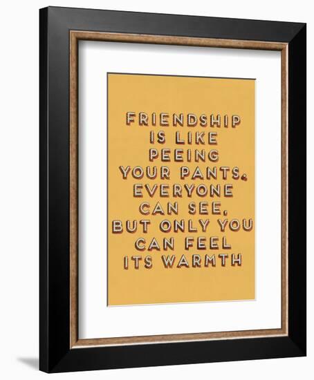 Peeing Your Pants-null-Framed Art Print