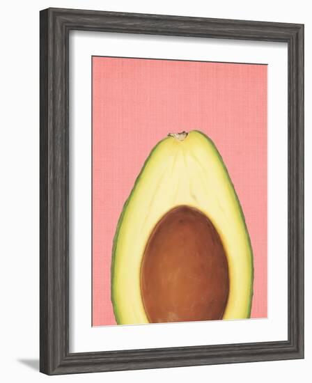 Peek A Boo Avocado-LILA X LOLA-Framed Art Print