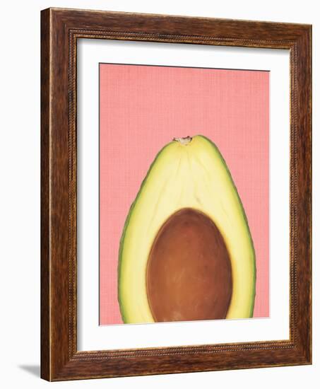 Peek A Boo Avocado-LILA X LOLA-Framed Art Print