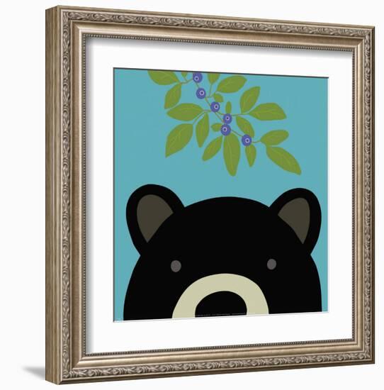 Peek-a-Boo Bear-Yuko Lau-Framed Art Print