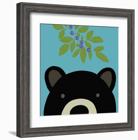 Peek-a-Boo Bear-Yuko Lau-Framed Art Print