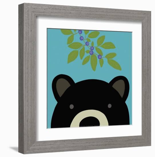 Peek-a-Boo Bear-Yuko Lau-Framed Art Print