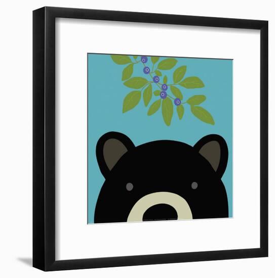 Peek-a-Boo Bear-Yuko Lau-Framed Art Print