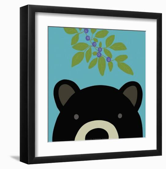 Peek-a-Boo Bear-Yuko Lau-Framed Art Print