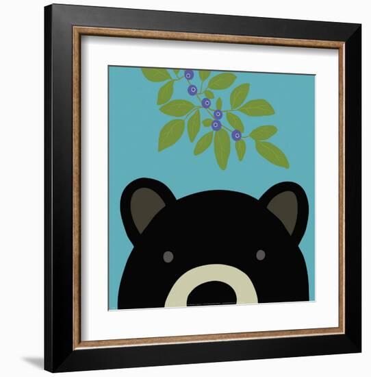 Peek-a-Boo Bear-Yuko Lau-Framed Art Print