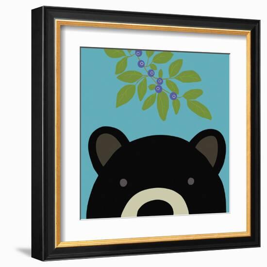 Peek-a-Boo Bear-Yuko Lau-Framed Art Print