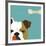 Peek-a-Boo Bulldog-Yuko Lau-Framed Art Print