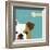 Peek-a-Boo Bulldog-Yuko Lau-Framed Art Print