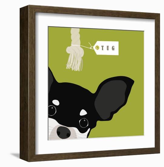 Peek-a-Boo Chihuahua-Yuko Lau-Framed Art Print