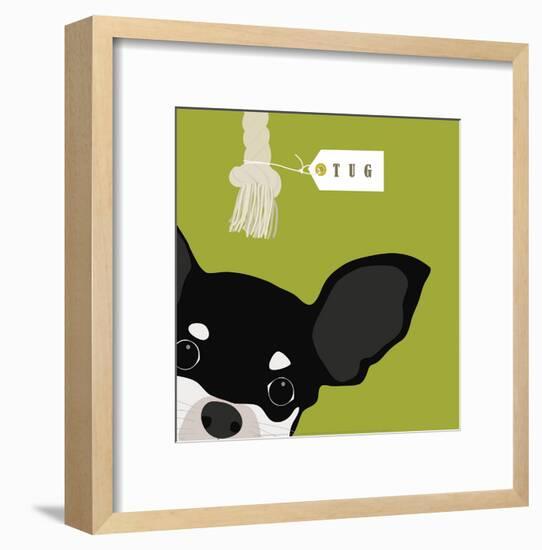 Peek-a-Boo Chihuahua-Yuko Lau-Framed Art Print