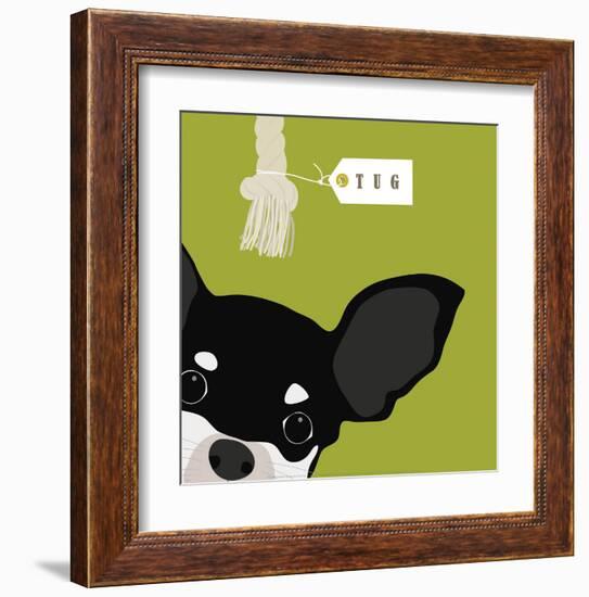 Peek-a-Boo Chihuahua-Yuko Lau-Framed Art Print