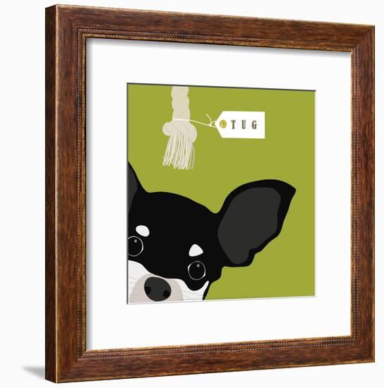 Peek-a-Boo Chihuahua-Yuko Lau-Framed Art Print