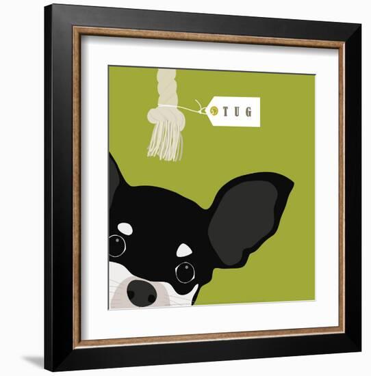 Peek-a-Boo Chihuahua-Yuko Lau-Framed Art Print