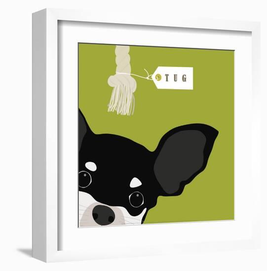 Peek-a-Boo Chihuahua-Yuko Lau-Framed Art Print