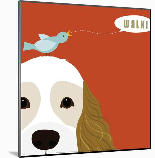 Peek-a-Boo Cocker Spaniel-Yuko Lau-Mounted Art Print