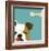 Peek-a-Boo English Bulldog-Yuko Lau-Framed Art Print