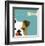 Peek-a-Boo English Bulldog-Yuko Lau-Framed Art Print