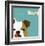 Peek-a-Boo English Bulldog-Yuko Lau-Framed Art Print