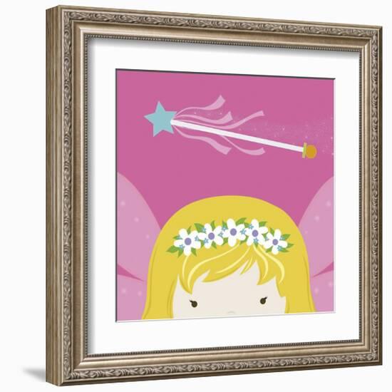 Peek-a-Boo Fairy-Yuko Lau-Framed Art Print