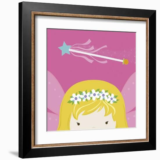 Peek-a-Boo Fairy-Yuko Lau-Framed Art Print