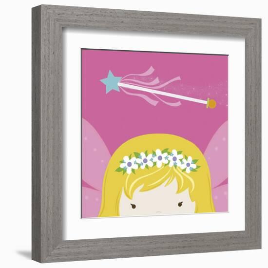 Peek-a-Boo Fairy-Yuko Lau-Framed Art Print