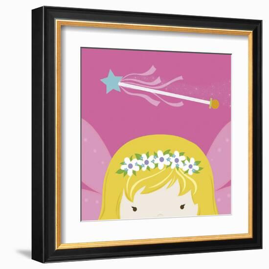 Peek-a-Boo Fairy-Yuko Lau-Framed Art Print