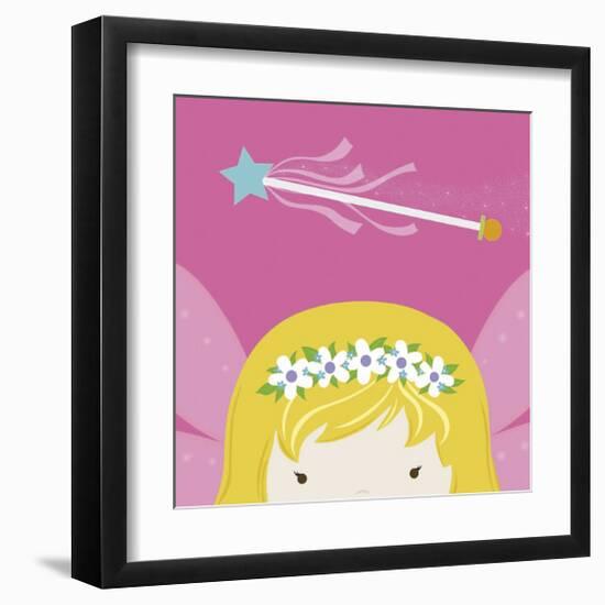 Peek-a-Boo Fairy-Yuko Lau-Framed Art Print