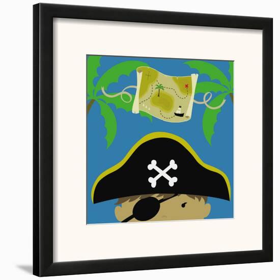 Peek-a-Boo Heroes: Pirate-Yuko Lau-Framed Art Print