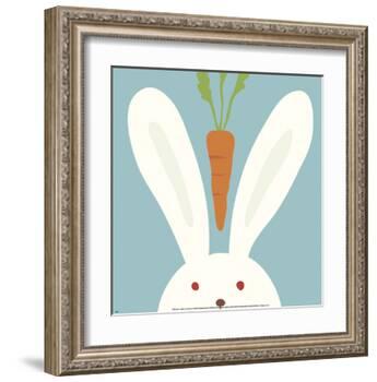 Peek-a-Boo I, Rabbit-Yuko Lau-Framed Art Print