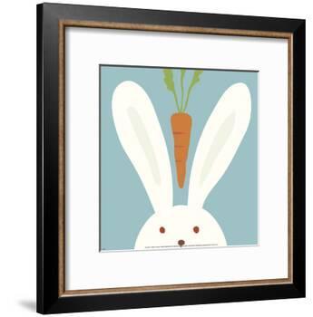 Peek-a-Boo I, Rabbit-Yuko Lau-Framed Art Print