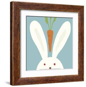 Peek-a-Boo I, Rabbit-Yuko Lau-Framed Art Print