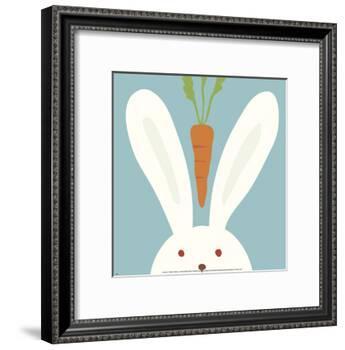 Peek-a-Boo I, Rabbit-Yuko Lau-Framed Art Print