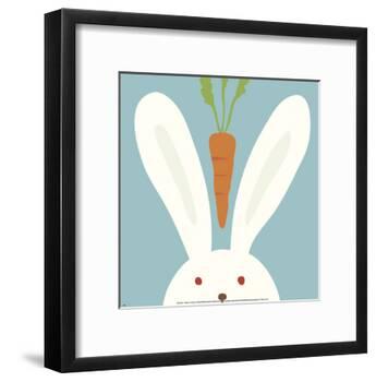 Peek-a-Boo I, Rabbit-Yuko Lau-Framed Art Print