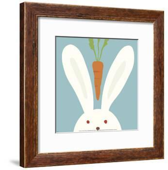 Peek-a-Boo I, Rabbit-Yuko Lau-Framed Art Print