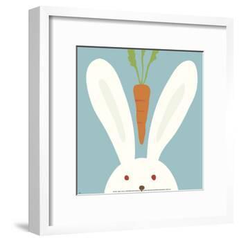 Peek-a-Boo I, Rabbit-Yuko Lau-Framed Art Print