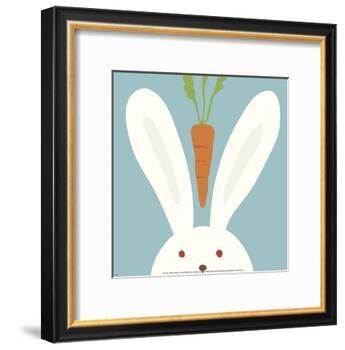 Peek-a-Boo I, Rabbit-Yuko Lau-Framed Art Print