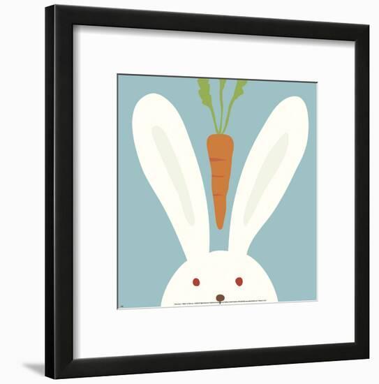 Peek-a-Boo I, Rabbit-Yuko Lau-Framed Art Print