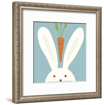 Peek-a-Boo I, Rabbit-Yuko Lau-Framed Art Print