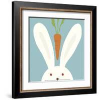 Peek-a-Boo I, Rabbit-Yuko Lau-Framed Art Print