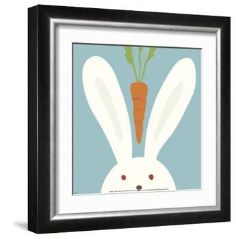 Peek-a-Boo I, Rabbit-Yuko Lau-Framed Art Print