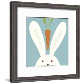 Peek-a-Boo I, Rabbit-Yuko Lau-Framed Art Print